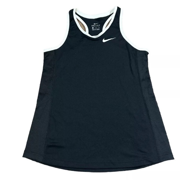 Nike Dri-Fit Activewear Racerback Tank Top Youth Girl's XL  Black 836318 EUC - Picture 1 of 3